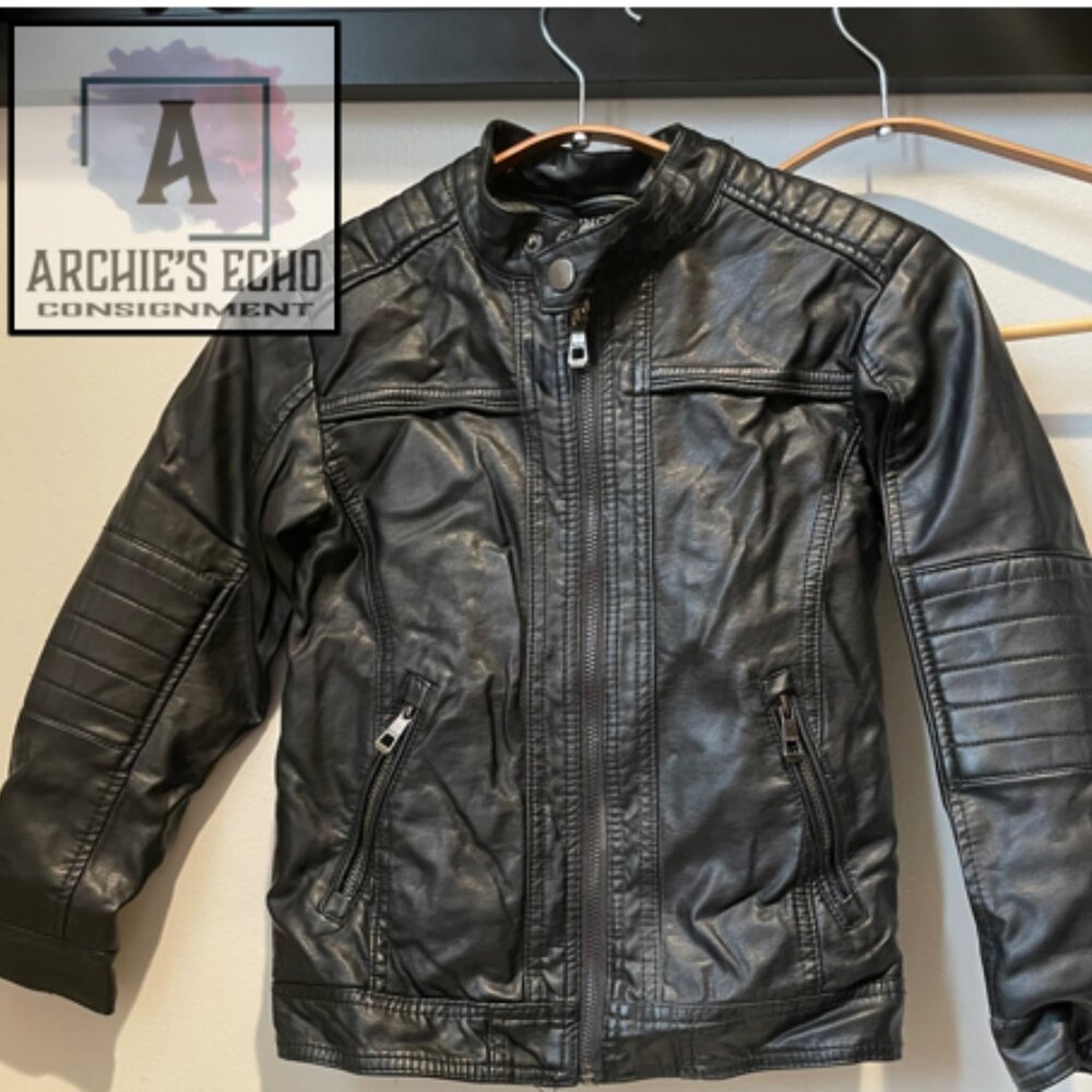 Faux Leather Moto Jacket